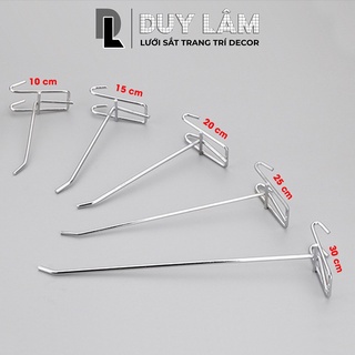 Móc cài inox, tay cài lưới sắt đa năng treo phụ kiện điện thoại, hàng hóa, decor trang trí - Lưới sắt Duy Lâm