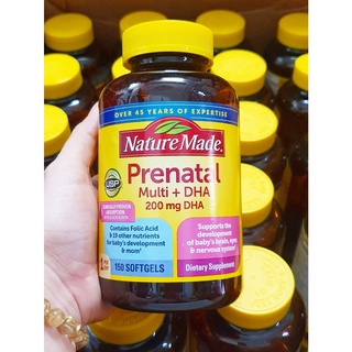 Vitamin Tổng Hợp Cho Bà Bầu Nature Made Prenatal Multi DHA 150 Viên Giúp Tăng Cường Sức Khỏe Bổ Sung Vitamin Khoáng Chất