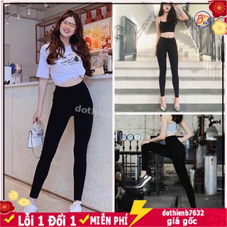 [ Thanh lí xả kho ] Quần legging nâng mông gen bụng cạp cao, quần tập gym nữ vải co giãn siêu tốt NGỐ LỬNG DÀI