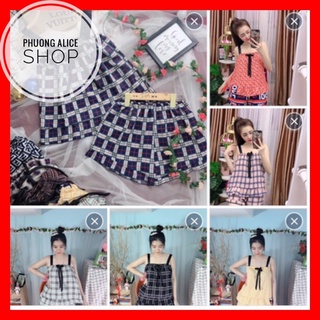 ❤️GIÁ HUỶ DIỆT❤️ Đồ bộ đùi mặc nhà, Đồ bộ 2 dây mặc nhà dễ thương [ảnh+video thật]