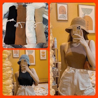 Áo 3 lỗ tăm bo viền co giãn siêu sịn 4 màu Lyn Closet