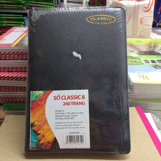 Sổ bìa da Classic 8 240 trang 4740 (175x250mm)