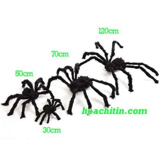 Nhện Lông trang trí tiệc Halloween nhện giả