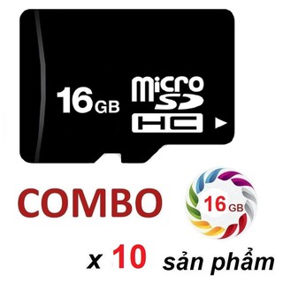 (Combo) Thẻ nhớ microsd 16gb class10 tốc độ cao