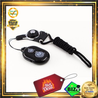 [SIÊU NHẠY- CÓ DÂY ĐEO] Remote bluetooth P1 phím kép, điều khiển từ xa, chụp ảnh từ xa loại tốt