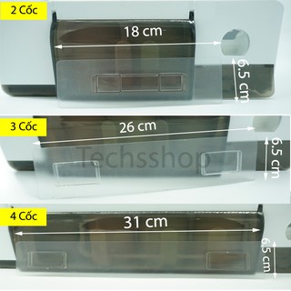 Miếng keo dán kệ nhả kem Renai dòng 2 cốc, 3 cốc, 4 cốc - phụ kiện keo kệ đa năng siêu dính
