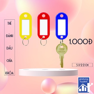 Móc khóa thẻ ghi chú hành lý, đánh dấu chìa khóa - Thẻ tên, name tag ghi thông tin
