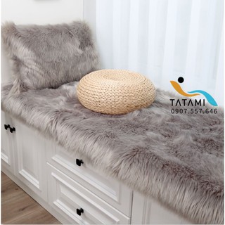 Thảm Lông chụp hình - Thảm xám huyền thoại + Tặng 1 thảm size nhỏ ngẫu nhiên