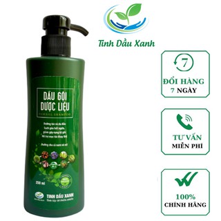 Dầu gội dược liệu Tinh Dầu Xanh loại 250 ml giúp dưỡng tóc, sạch gàu giảm gãy rụng dùng cho cả nam và nữ