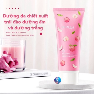 Sữa Dưỡng Thể Trắng Da, thu nhỏ lỗ chân lông Tinh Chất Đào BIOAQUA ZUZU