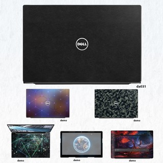 Skin dán Laptop Dell in hình Vân Da Bò Đen - Da031 (inbox mã máy cho Shop)