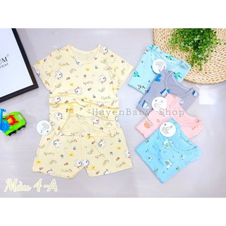 Bộ Cộc Tay Cho Bé Bộ quần áo thun lạnh Cộc Tay Cho Bé, Mềm mịn, Thấm Mồ Hôi ,Co Dãn Tốt