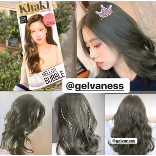 Nhuộm tóc tại nhà Hello Bubble màu 7K Ash Khaki | Nhuộm tóc tạm thời dạng bọt màu nâu khói