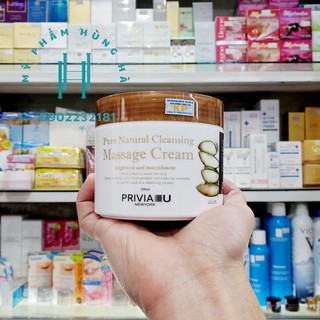 Kem massage Privia, mát xa da mặt, mờ thâm nám tàn nhang, dịu da, chiết xuất lô hội Privia Cleansing Massage Cream 300ml