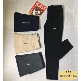 [Size đến 6XL]Quần kaki nam nữ chất đẹp, co giãn.