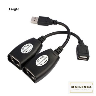 Bộ nối dài USB 30m bằng dây mạng | usb rj45 extension adapter