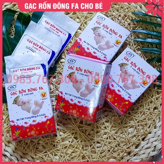 [Lẻ 1 Hộp] Băng Rốn Đông Fa, Gạc Rốn Cho Trẻ Sơ Sinh - Hộp 3 Miếng - 8938501545015