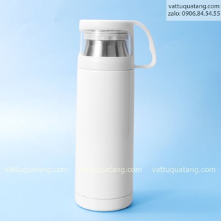 Phôi bình giữ nhiệt nắp có ly 500ml - in chuyển nhiệt