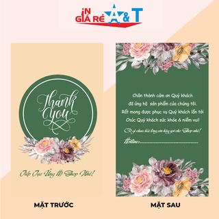 <GIÁ TẬN XƯỞNG IN> Thẻ cảm ơn, nhãn cảm ơn, THIỆP CÁM ƠN, THIỆP THANK YOU 100 nhãn giấy-NEW6