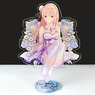 Tượng mica Standee anime Emilia 02 - Re: Zero
