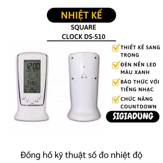 [SGD] Nhiệt Kế Đo Phòng - Đồng Hồ Để Bàn Đa Chức Năng, Báo Thức Có Nhạc, Đếm Ngược 4939