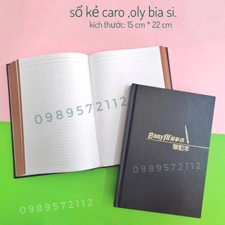 Sổ kẻ caro,ô ly bìa si cứng A5.