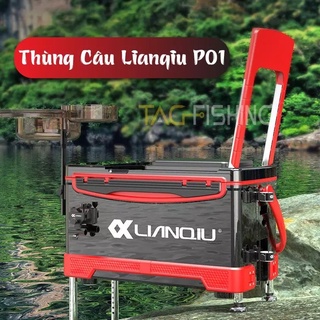 [Ảnh thật] [Chính hãng] Thùng câu Đài Lianqiu P01 28L có tựa lưng