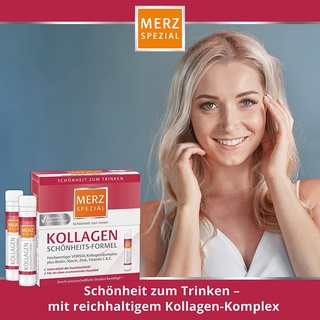 Collagen nước dạng ống Merz Spezial Kollagen Schönheits-Formel Trinkampullen 14 St., 350 ml [ Hàng Đức ]