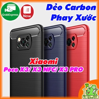 [Ảnh Thật] Ốp Lưng Xiaomi Poco X3/ X3 NFC/ X3 PRO Dẻo Carbon Phay Xước Chống Sốc