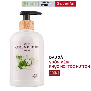 Dầu xả AMLA DETOX LACO phục hồi suôn mềm, giảm tình trạng rụng tóc 300ml