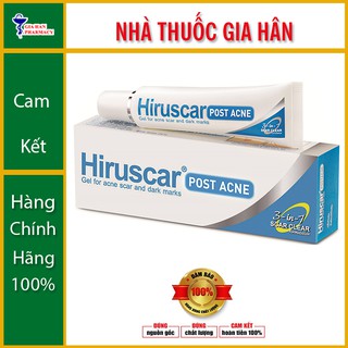Gel mờ sẹo, thâm mụn Hiruscar Post Acne gel 10g