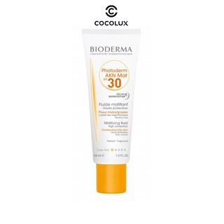 [Công Ty, Tem Phụ] Kem Chống Nắng Dành Cho Da Dầu, Mụn Bioderma Photoderm AKN Mat SPF30 40ml - [COCOLUX]