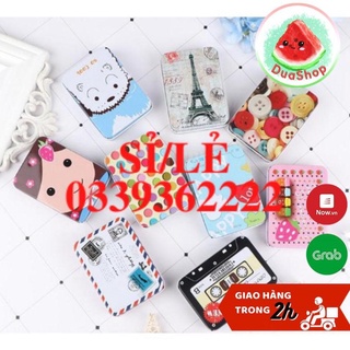 [ HAIANHSHOP ] Hộp đựng trang sức kim loại 9*2,5*6,5c  Duashop >