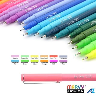 Bút kim đi nét Marvy Le Pen 4300 Fine Point 0.3mm Pastel or Fluorescent
