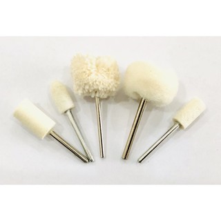 Bộ 5 đầu đánh bóng trang sức resin mini cho máy cầm tay