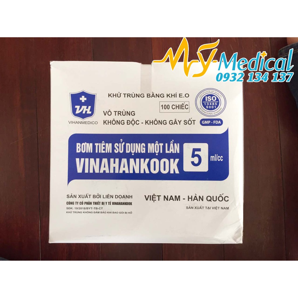 Bơm tiêm 5ml/cc 25G