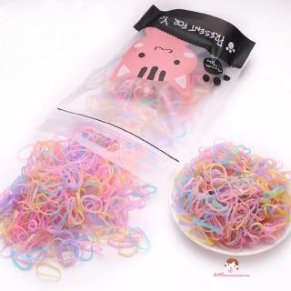 Set 500 dây buộc tóc nhiều màu sắc dành cho bé