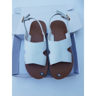 sandal đồng nai dép xăng đan nữ ( đế bò quai trắng ) size từ 34 nữ đến 42 nữ