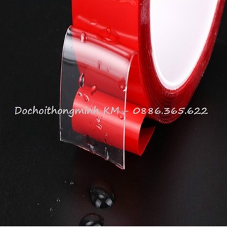 Băng keo 2 mặt Acrylic trong suốt bám dính mạnh chịu nhiệt độ cao không thấm nước