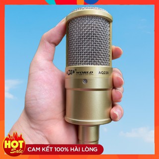 Mic thu âm AQ220  Freeship Micro thu âm AQTA AQ220 hát livestream , thu âm độ bắt âm cực cao . Bảo hành 12 tháng