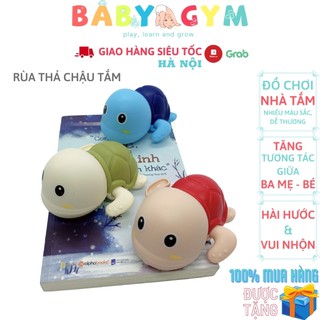 Rùa Con Thả Bồn Tắm Cho Bé Dễ Thương – Đồ Chơi Dây Cót Nhà Tắm Mini Hình Con Rùa Nhiều Màu Sắc