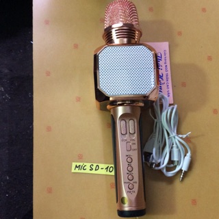 Mic không dây SD-10 màu hồng đẹp