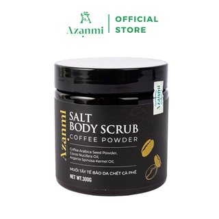 Tẩy tế bào chết cơ thể và mặt cà phê cho làn da mềm mại và rạng rỡ 300ml Cocoon COFFEE SALT BODY SCRUB Chính Hãng Azanmi