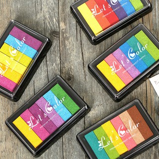 [Mã LIFEBOOK2 giảm 10% đơn 0Đ] MỰC DẤU 6 TRONG 1 LET'S COLOR IN CON DẤU/VÂN TAY TRANG TRÍ M2