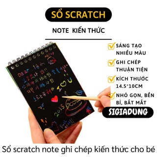 [SGD] Sổ Ghi Chú - Số Tay Ma Thuật Scratch Note Nhiều Màu Sắc Cho Bé Ghi Chép 6906