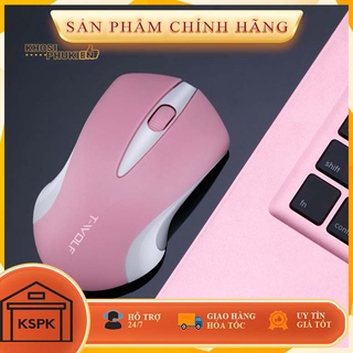 Chuột không dây màu hồng trắng dễ thương gaming màu hồng trắng KSPK