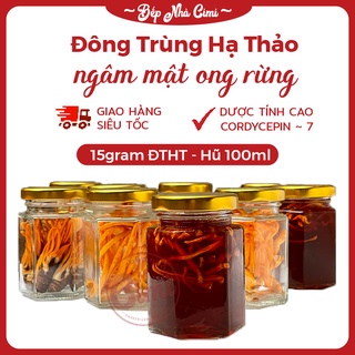 15gram Đông Trùng Hạ Thảo Ngâm Mật Ong Hũ 100ml - Bếp Nhà CIMI
