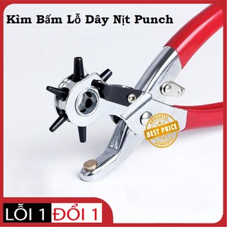 Kìm Bấm Lỗ Dây Nịt Punch.Kìm Bấm Lỗ Thắt Lưng,Dây Da Đa Năng,Siêu Tiện Lợi,Chuyên Dụng Với 6 Kích Cỡ Lỗ 2mm; 2,5mm; 3mm