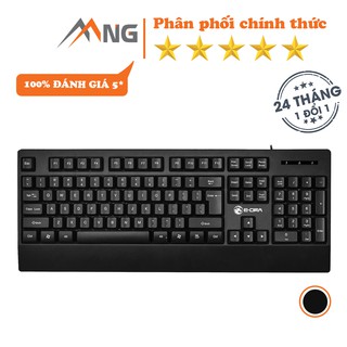 Bàn phím máy tính có dây EDra EK502 màu đen dành cho chơi game, văn phòng Switch Life 104 phím dây dài 1,6m