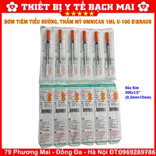 Bơm Tiêm Tiểu Đường Insulin Omnican 1ml U-100 - Chính Hãng B BRAUN [SX Tại HÀN QUỐC]
